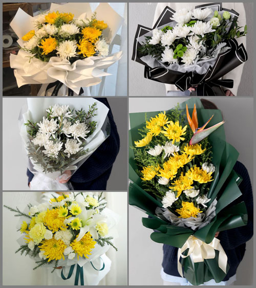 广东江门市鹤山市古劳镇麦水村白事花束代送